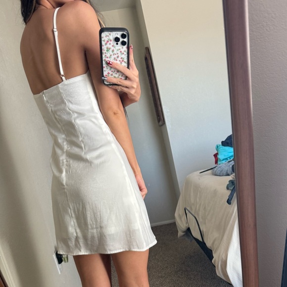 Altar'd State White Satin Chemise - Picture 6 of 6